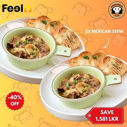 2x Relaxing Mexican Stew from Monkey Bean Cafe - Monkey Bean Cafe, Colombo 03 | Feelo