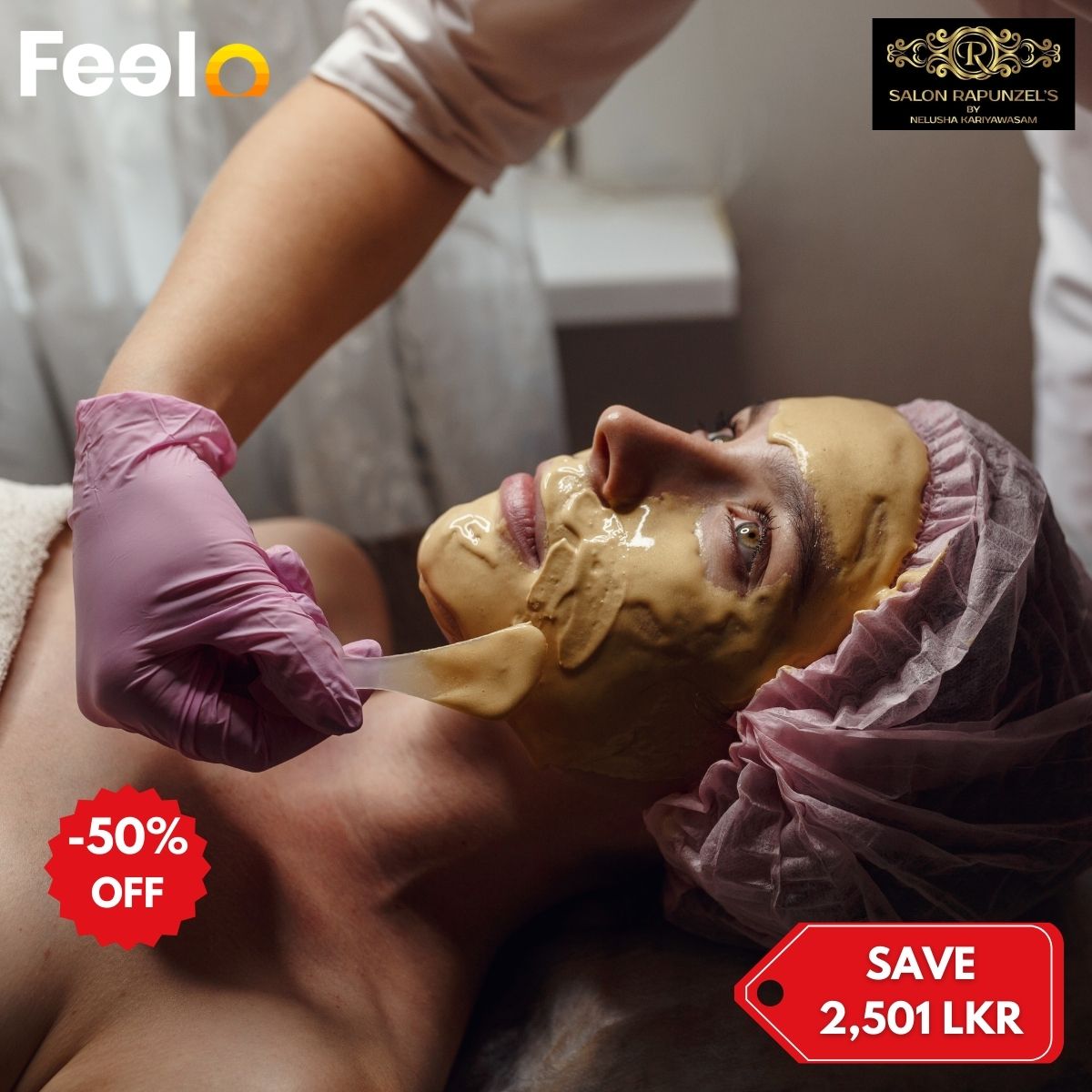 90 Minute Luxurious Gold Facial from Salon Rapunzel - SALON RAPUNZELS | Feelo