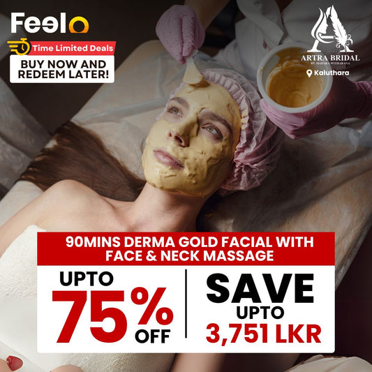 90mins Derma Gold Facial + Face & Neck Massage from Artra Bridal | Kaluthara - Aatra Bridal, Kaluthara | Feelo