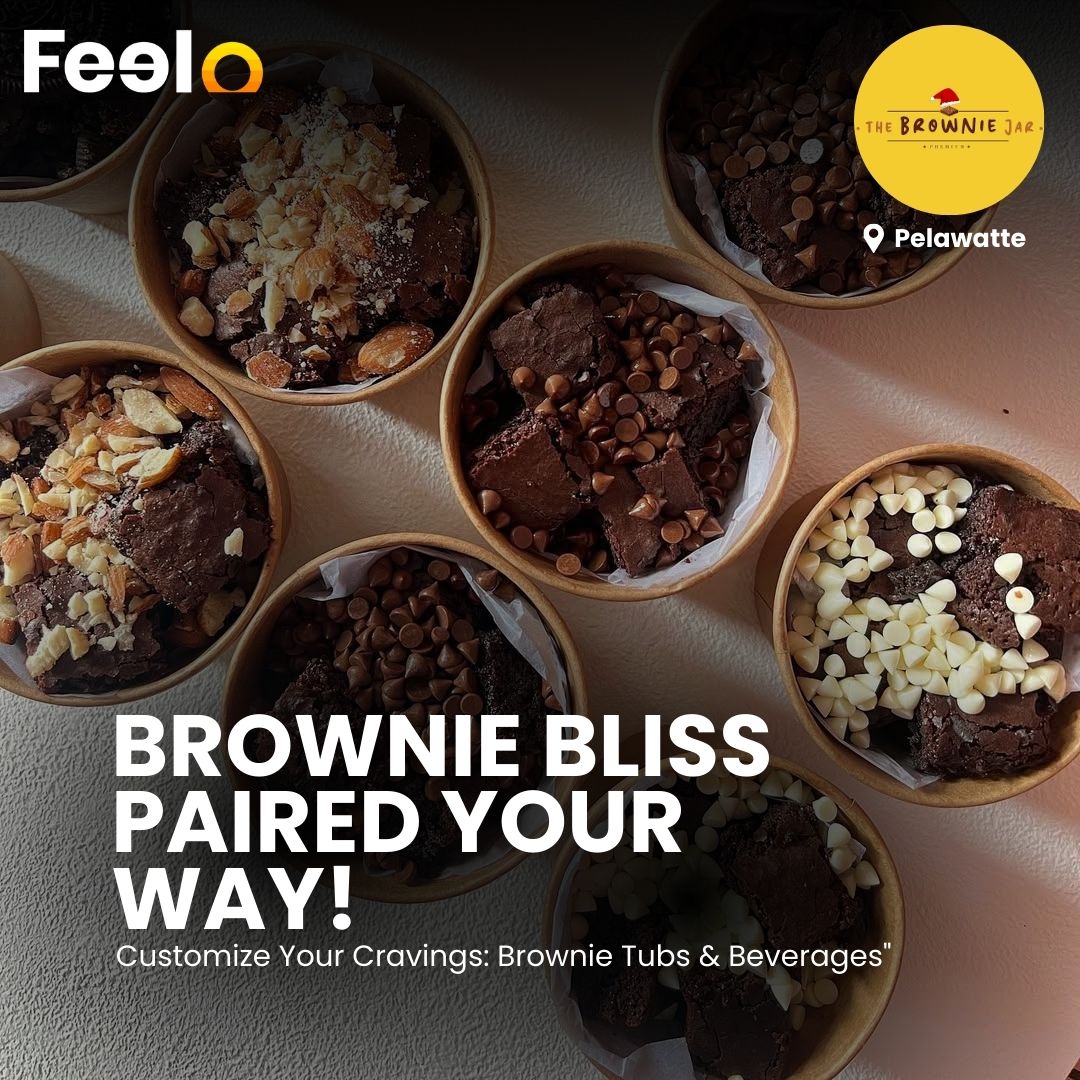 Choice of Brownie Tubs with a Choice of Beverage from The Brownie Jar - The Brownie Jar, Pelawatte | Feelo