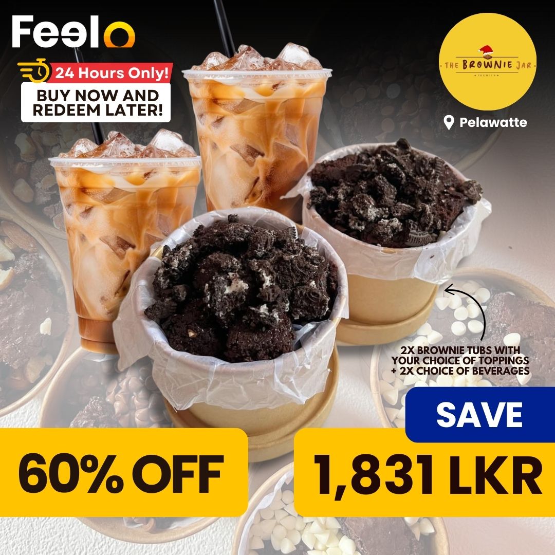 Choice of Brownie Tubs with a Choice of Beverage from The Brownie Jar - The Brownie Jar, Pelawatte | Feelo