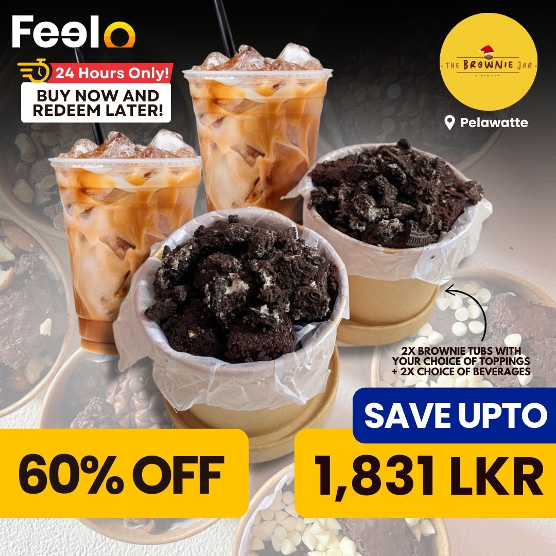 Choice of Brownie Tubs with a Choice of Beverage from The Brownie Jar - The Brownie Jar, Pelawatte | Feelo