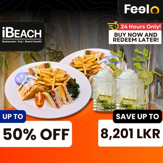 Club Sandwich and Mocktail Combo from iBeach Restaurant - IBEACH Restaurant, 39/6, Frazer Avenue, Dehiwala, Sri Lanka | Feelo