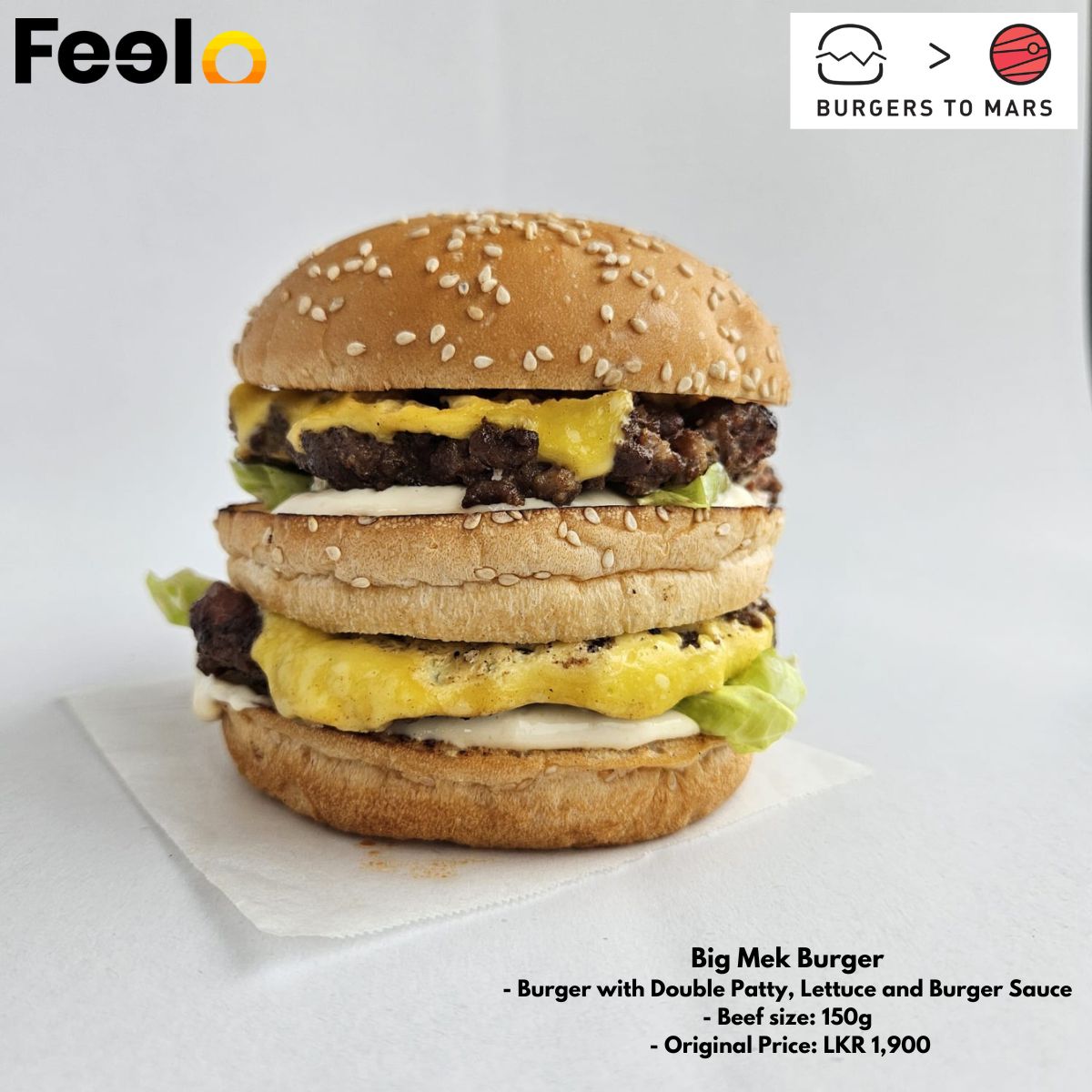 Enjoy Rs. 4,000 in burgers for only Rs. 2,999 with our amazing voucher at Burgers to Mars - Burgers to Mars, Kalubowila | Feelo