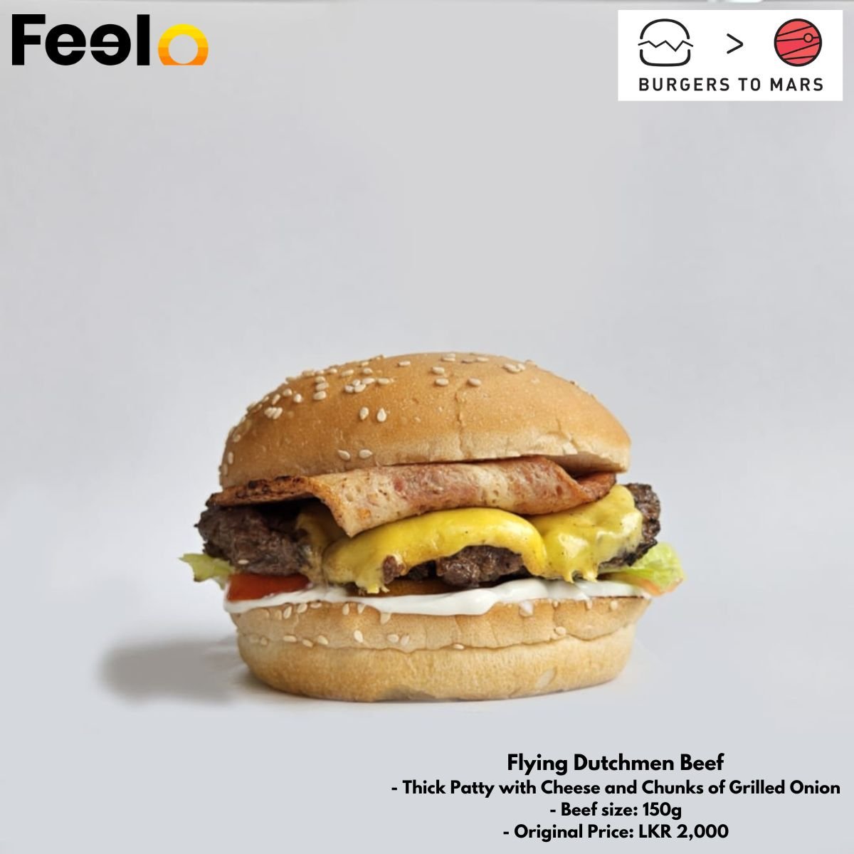 Enjoy Rs. 4,000 in burgers for only Rs. 2,999 with our amazing voucher at Burgers to Mars - Burgers to Mars, Kalubowila | Feelo