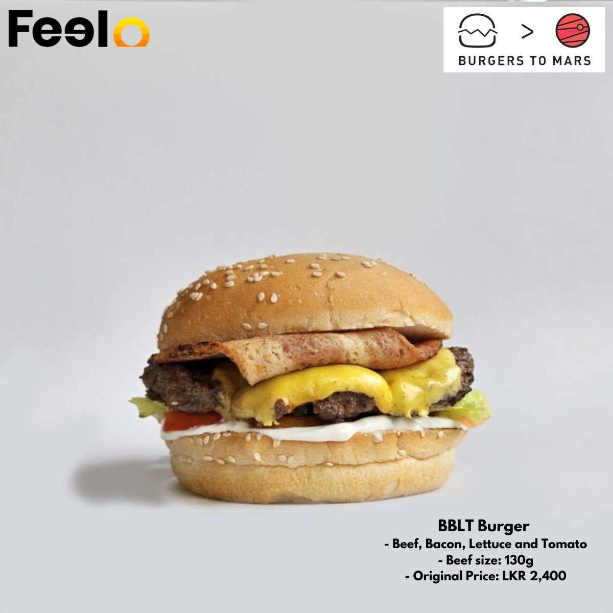 Enjoy Rs. 4,000 in burgers for only Rs. 2,999 with our amazing voucher at Burgers to Mars - Burgers to Mars, Kalubowila | Feelo