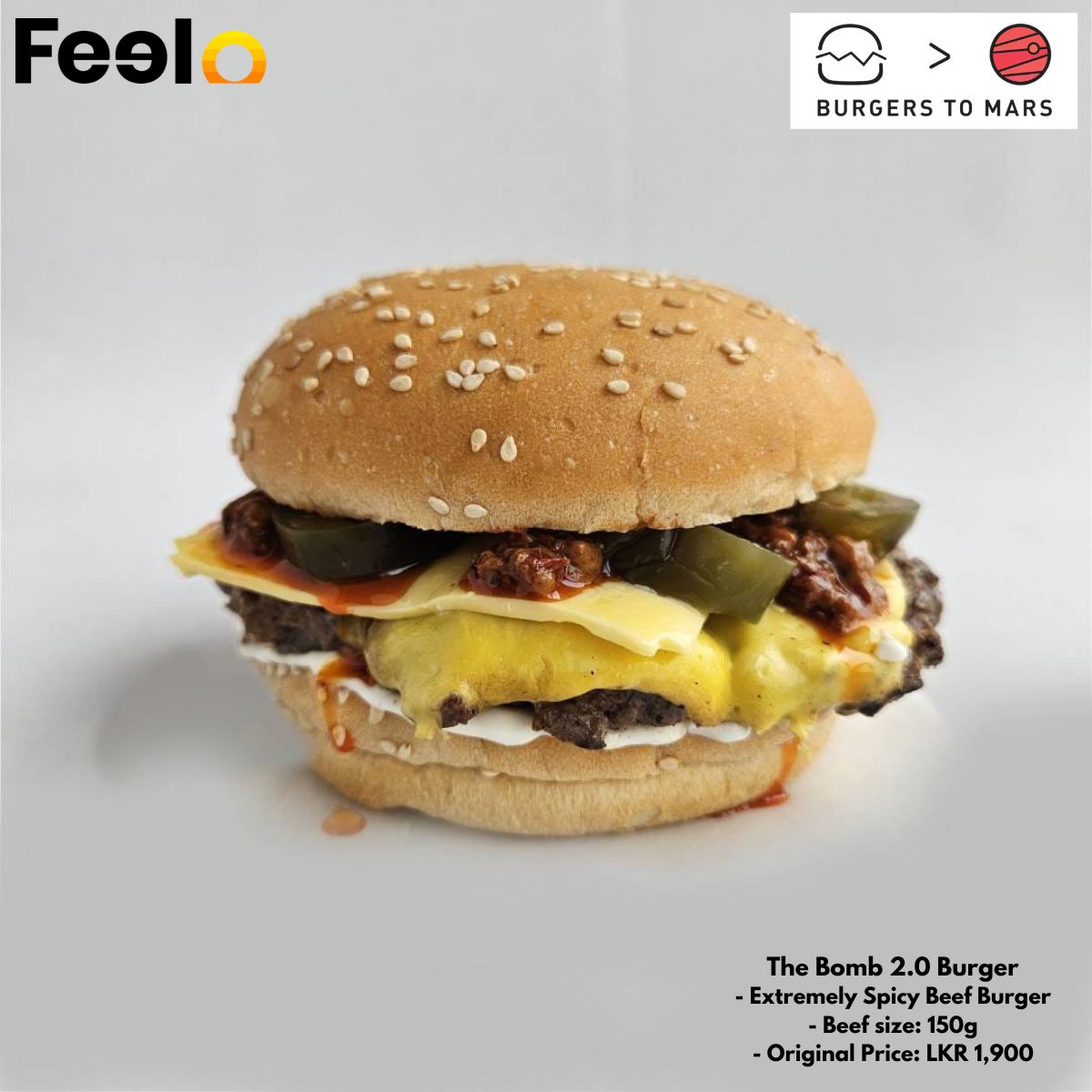 Enjoy Rs. 4,000 in burgers for only Rs. 2,999 with our amazing voucher at Burgers to Mars - Burgers to Mars, Kalubowila | Feelo