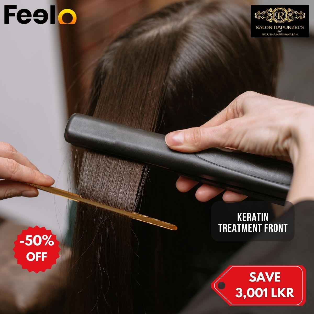 Hair Keratin Treatment for Frizz Free Hair at Salon Rapunzel