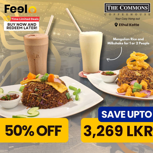 Mongolian Rice and Milkshake for 1 or 2 People at Commons Coffee House, Ethul Kotte - Commons Coffee House, Ethul Kotte | Feelo