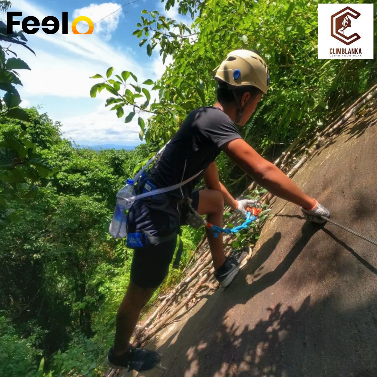 Viaferrata & Abseiling Adventure for 2 People at Kodigahakanda Sanctuary - CLIMBLANKA | Feelo